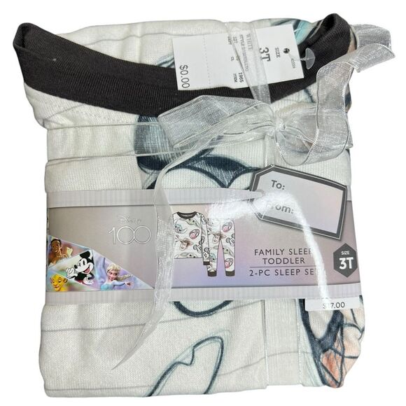 NEW Disney 100 Family Sleep Toddler 2-Piece Pajama Set Size 3T - Picture 1 of 5